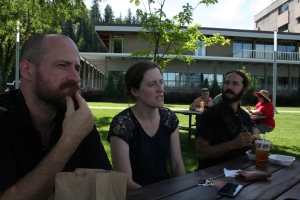 Lunch at PG city hall with Elissa, Chris Chevious and Mr.Money Mustache.